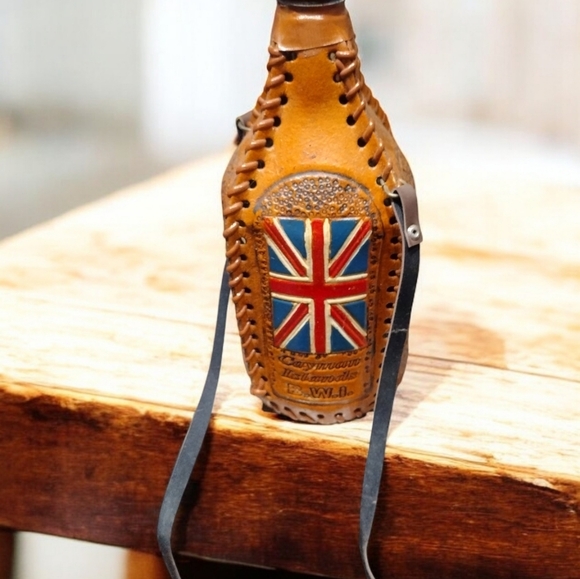 Leather Wrapped Bottle  From Cayman Islands - Picture 2 of 7